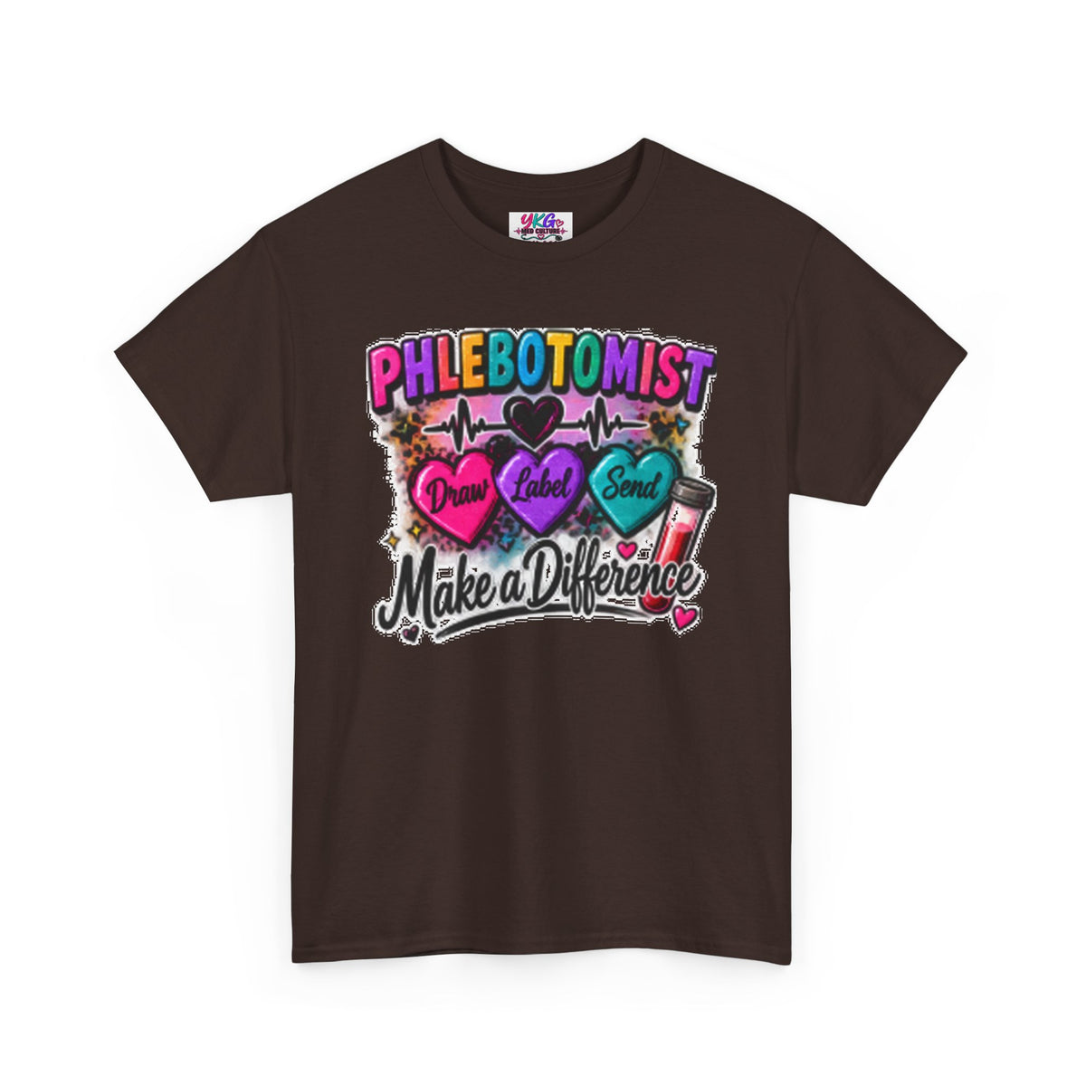 Phlebotomist Make a Difference Tee — Heartbeat & ‘Dream Love Send’ Graphic Shirt