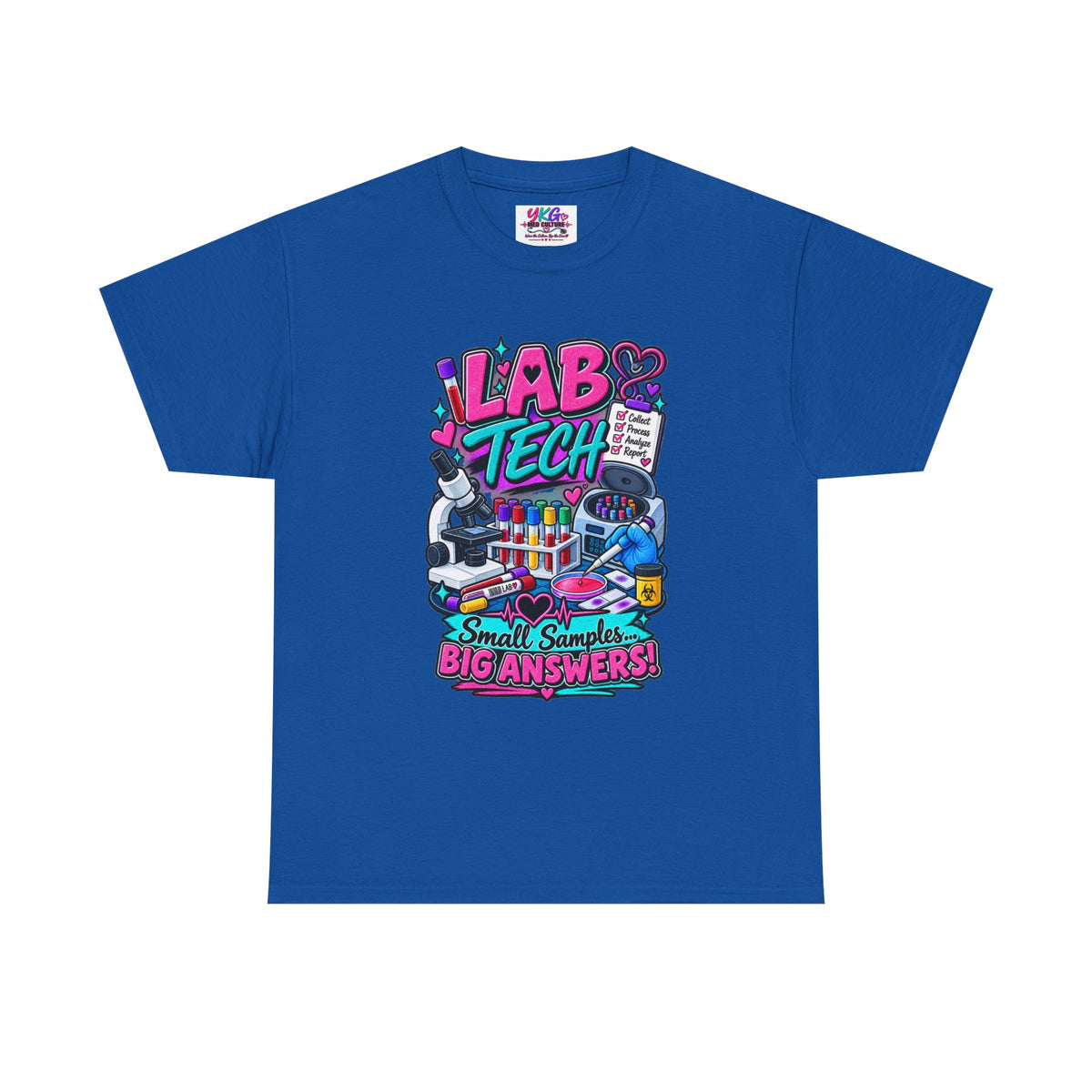 Lab Tech T-Shirt — “Lab Tech: Small Samples, Big Answers” Graphic Tee