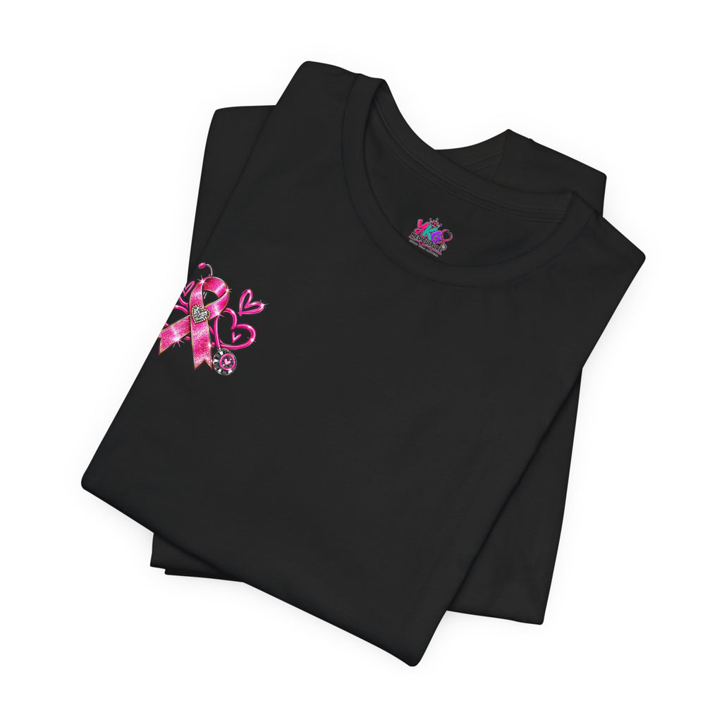 Hope Looks Good On Healthcare Workers T-Shirt — Breast Cancer Awareness Healthcare Tee