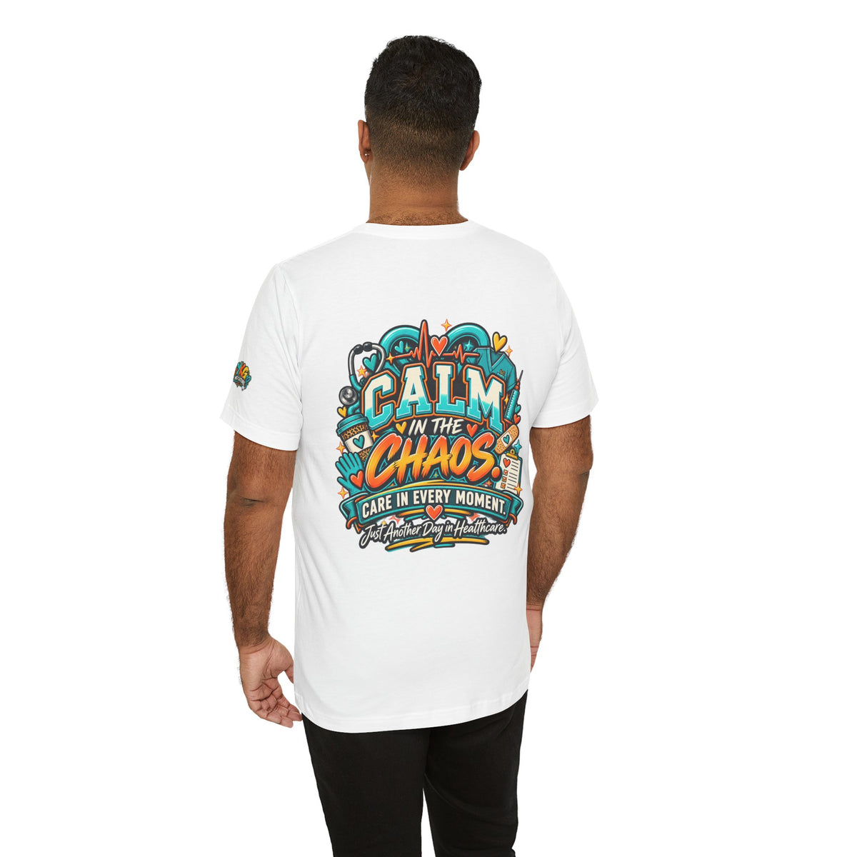 Healthcare Chaos T-Shirt — “Scrubs, Skills & A Little Chaos” Healthcare Worker Tee