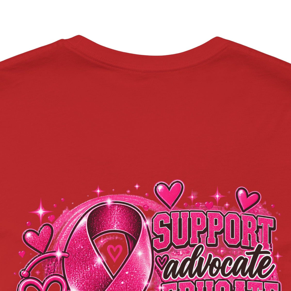 Breast Cancer Awareness Tee — "Healthcare Heroes Wear Pink" Support Ribbon Shirt