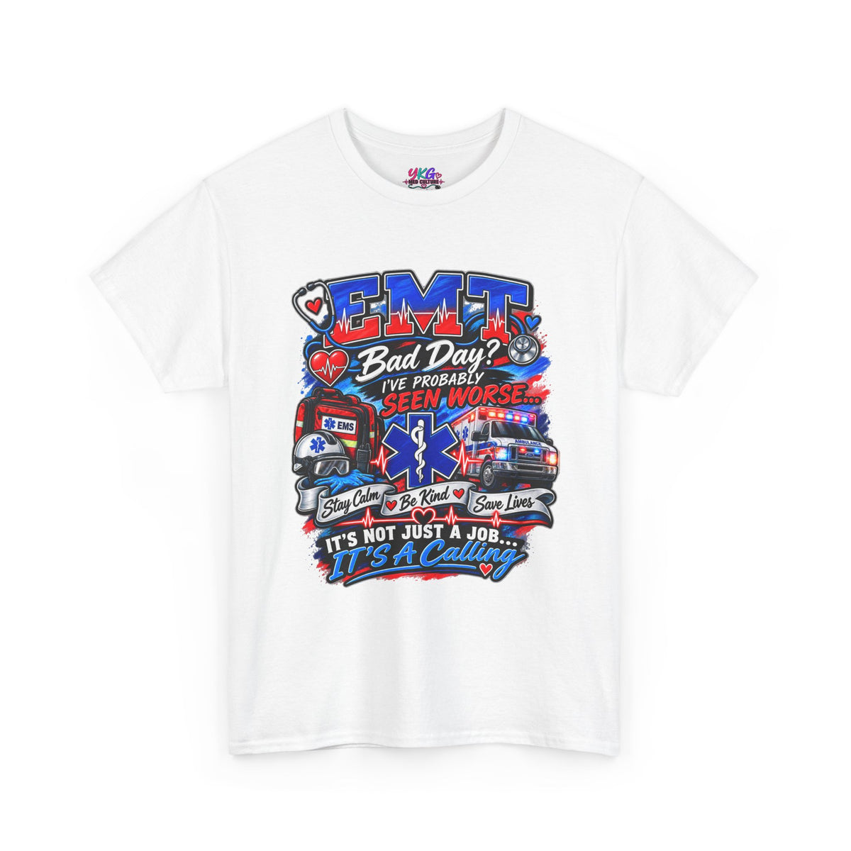 EMT Rescue Tee - "Bad Day? I've Probably Seen Worse" Paramedic Shirt