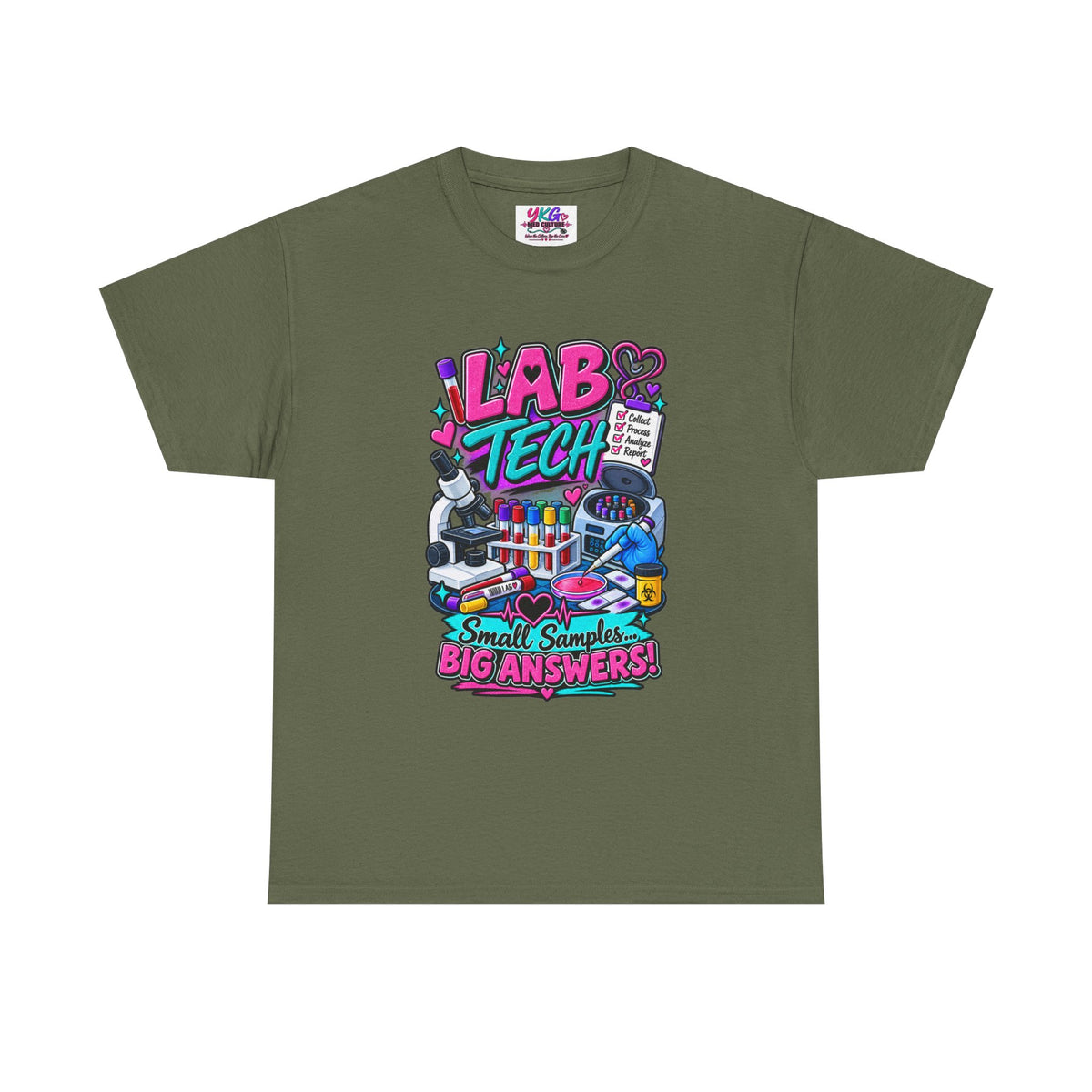 Lab Tech T-Shirt — “Lab Tech: Small Samples, Big Answers” Graphic Tee