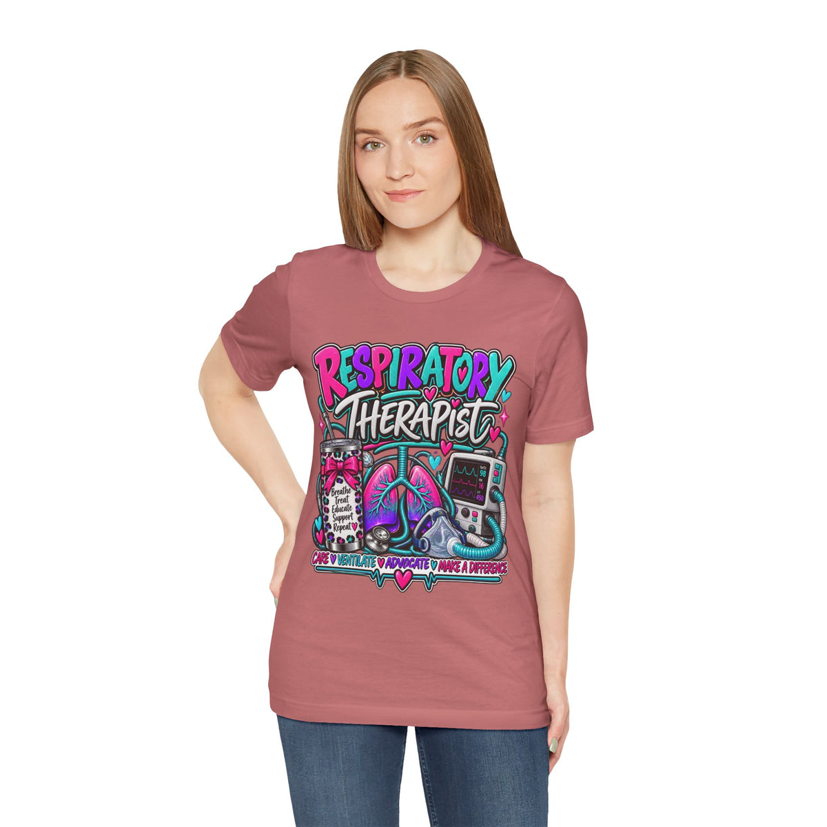 Respiratory Therapist T‑Shirt – Colorful Medical Tech Design (Respiratory Therapist)