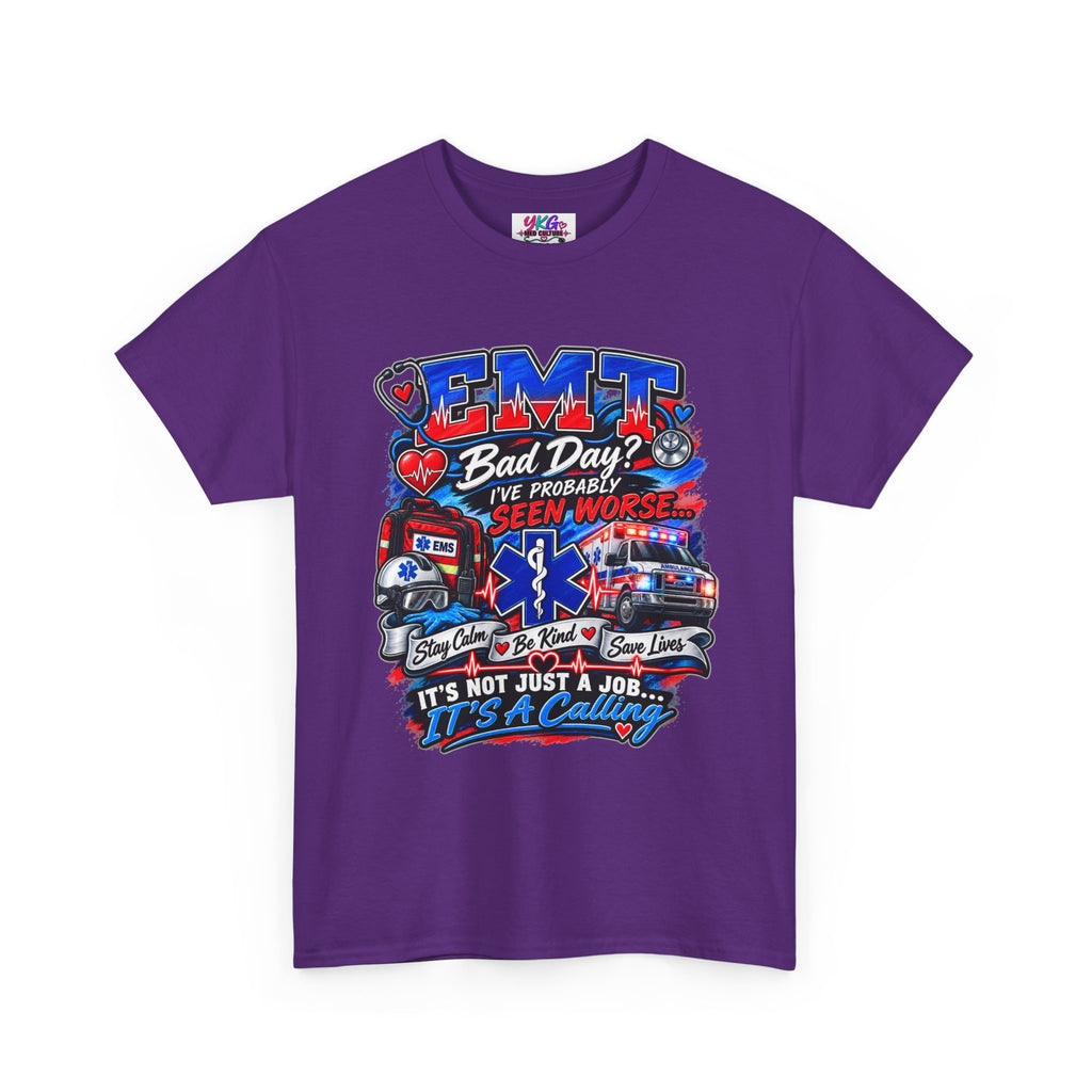 EMT Rescue Tee - "Bad Day? I've Probably Seen Worse" Paramedic Shirt