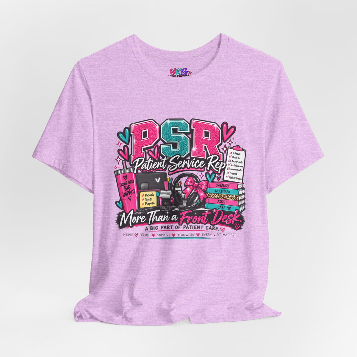 Patient Service Rep T‑Shirt — "More Than a Front Desk" Medical Receptionist Tee