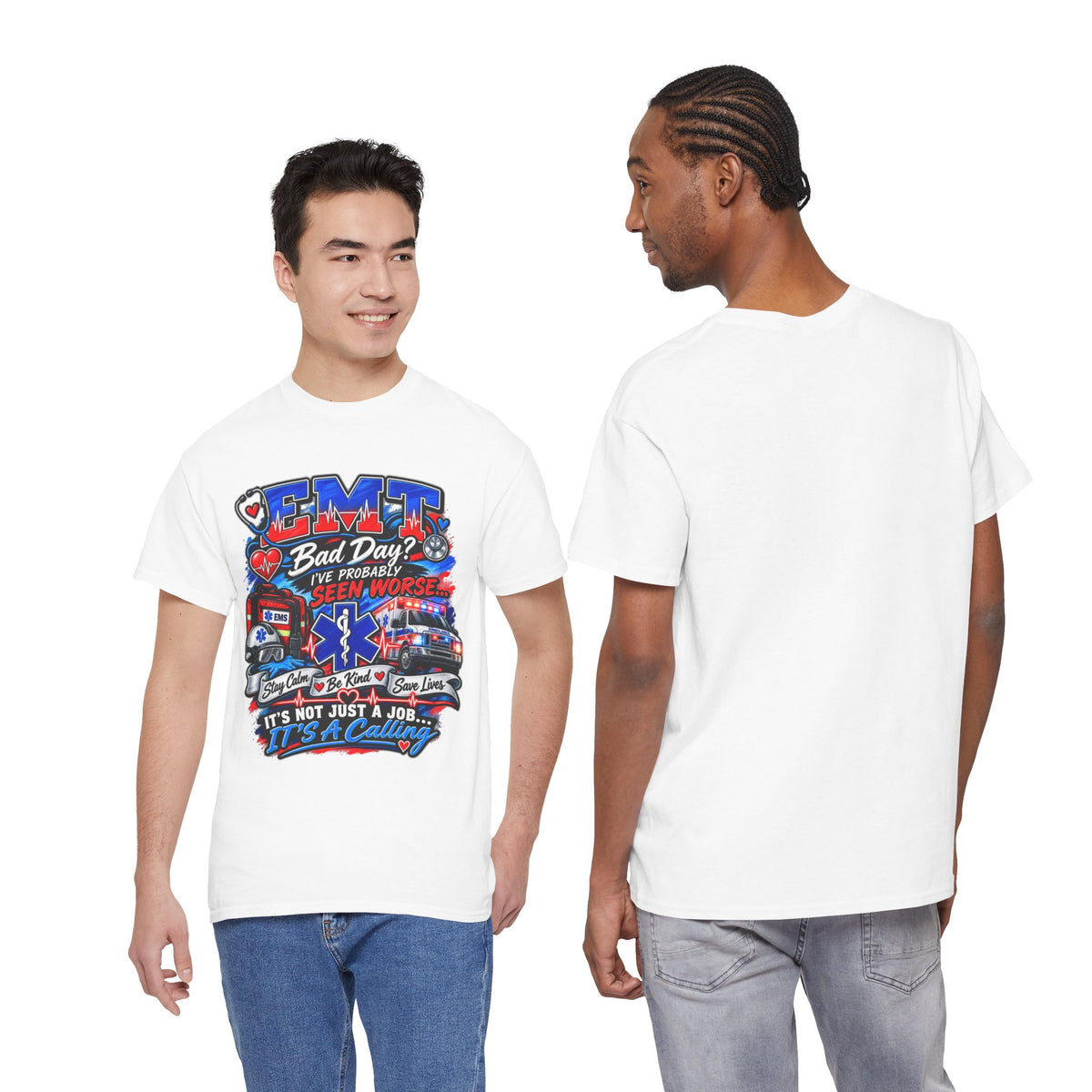 EMT Rescue Tee - "Bad Day? I've Probably Seen Worse" Paramedic Shirt