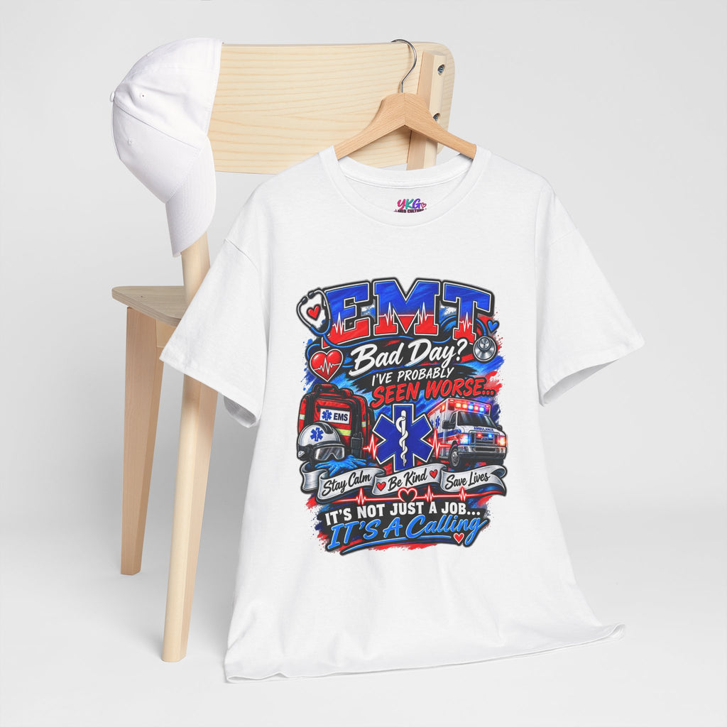 EMT Rescue Tee - "Bad Day? I've Probably Seen Worse" Paramedic Shirt