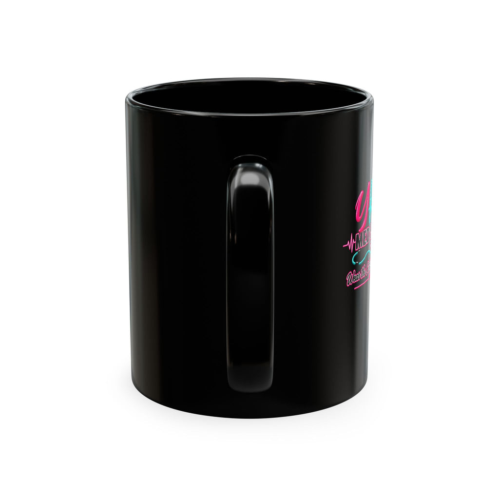 Grateful Thankful Blessed Nurse Mug — Floral Stethoscope Ceramic Coffee Cup