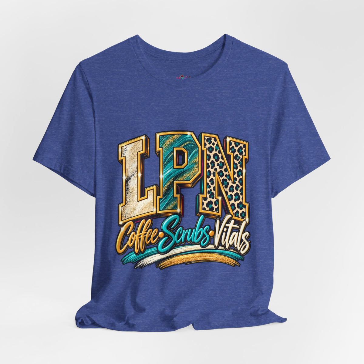 LPN Coffee Scrubs Vitals Tee — Nurse Graphic T-Shirt for Licensed Practical Nurses