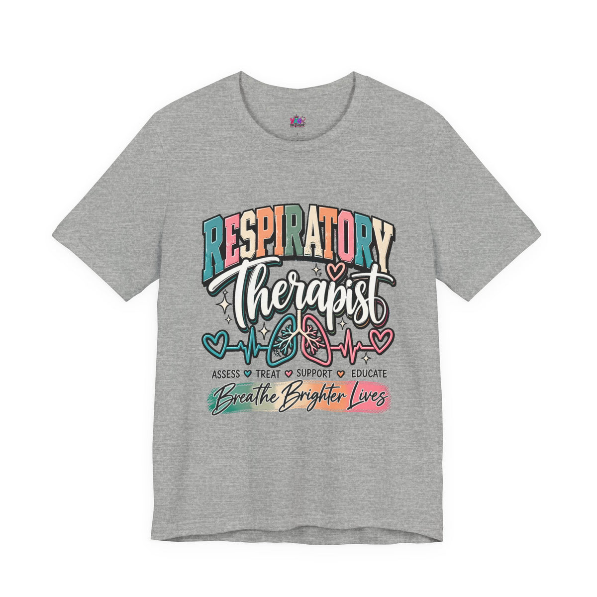 Respiratory Therapist T‑Shirt — Breathe Brighter Lives Medical Tee