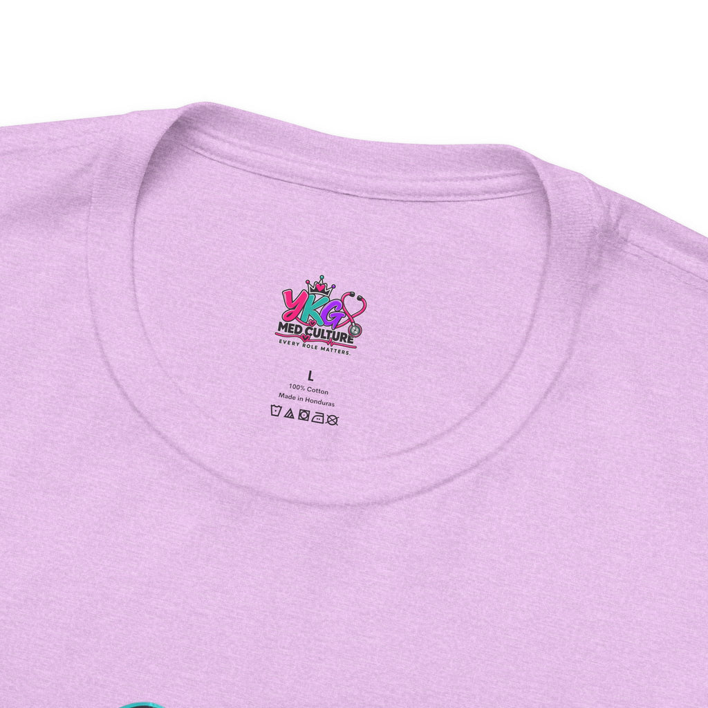 Dental Assistant T‑Shirt — Cute Purple & Teal Doodle Design