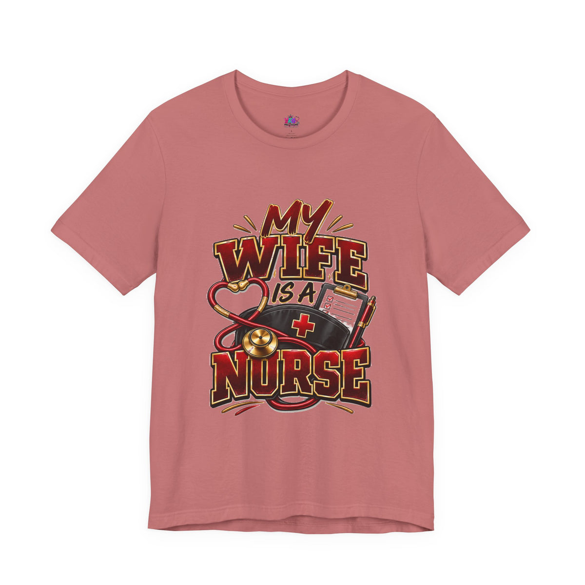 My Wife Is A Nurse T-Shirt – 'I Haven't Googled A Symptom In Years' Graphic Tee