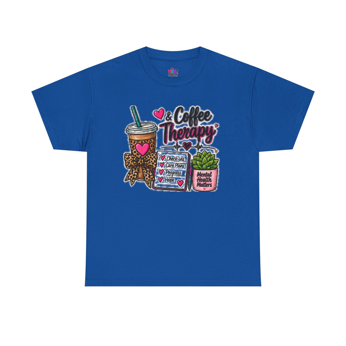 Coffee Therapy T-Shirt — Coffee, Plants & Self-Care Graphic Tee