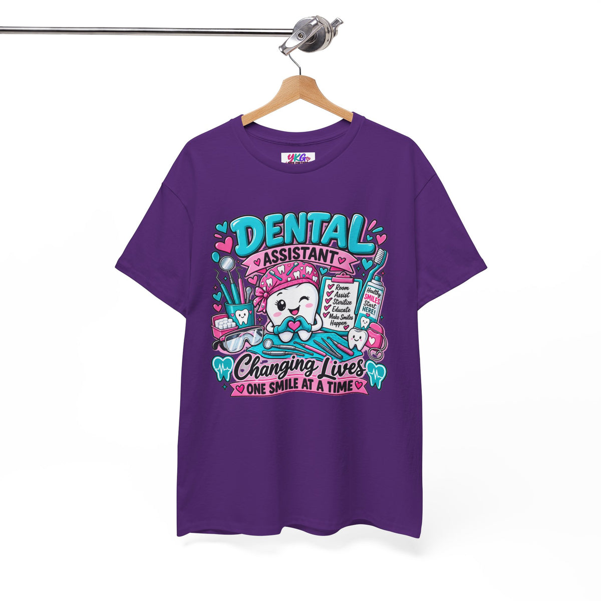Dental Assistant T-Shirt — "Changing Lives One Smile at a Time"