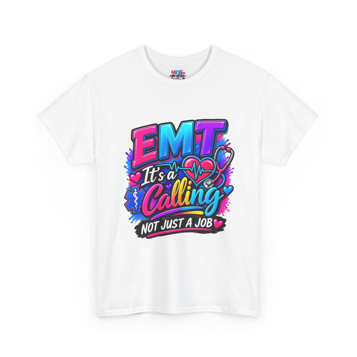 EMT T-Shirt — “It’s a Calling, Not Just a Job” Colorful EMS Tee