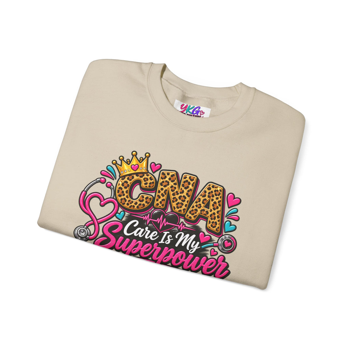 CNA Care Is My Superpower Crewneck Sweatshirt
