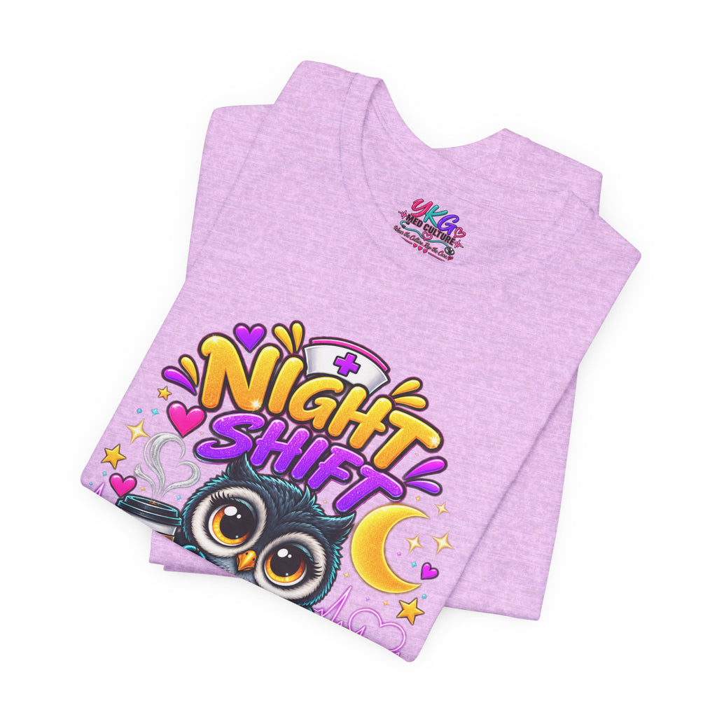 Night Shift Nurse T‑Shirt – "Night Shift: Saving Lives While Everyone Else Is Dreaming"
