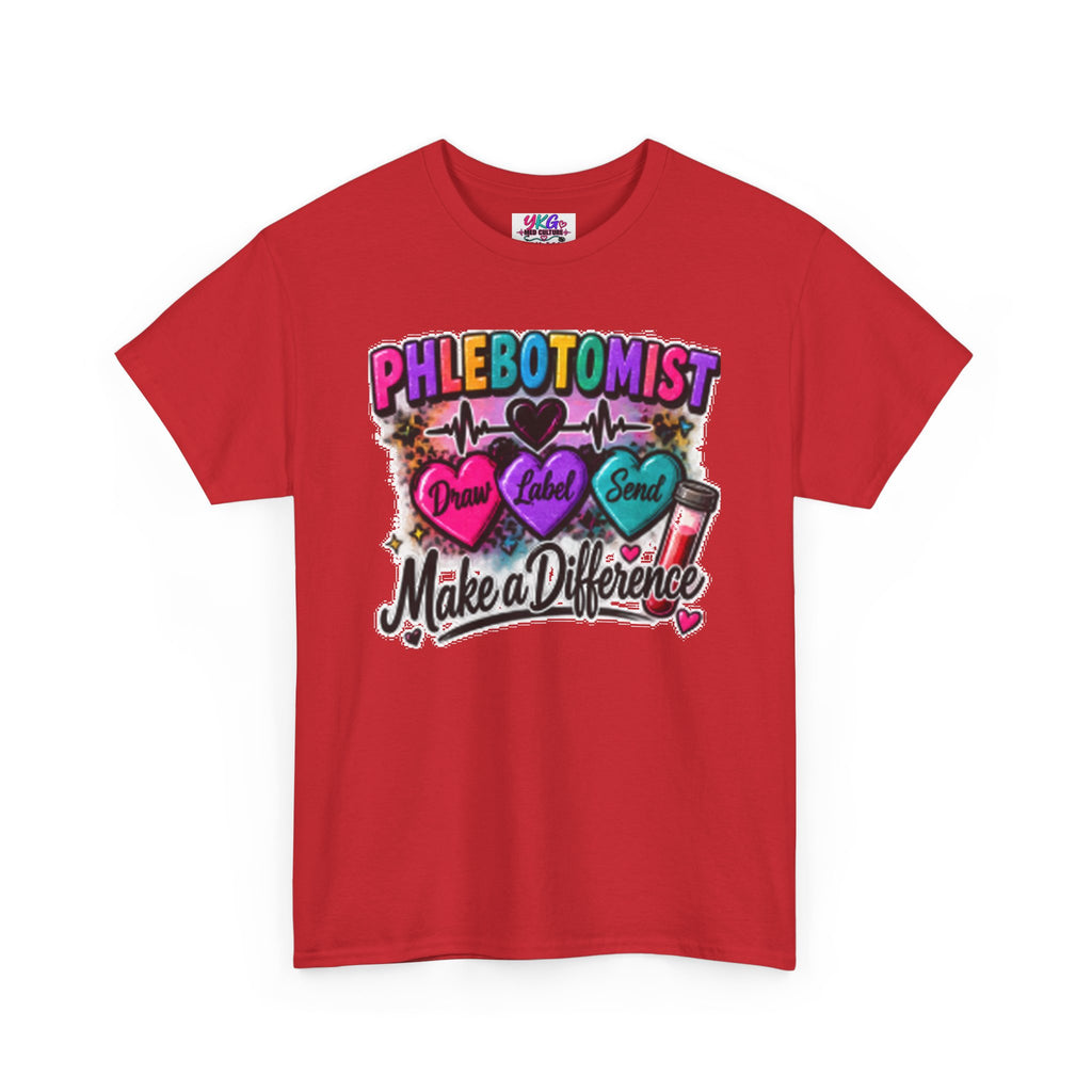Phlebotomist Make a Difference Tee — Heartbeat & ‘Dream Love Send’ Graphic Shirt