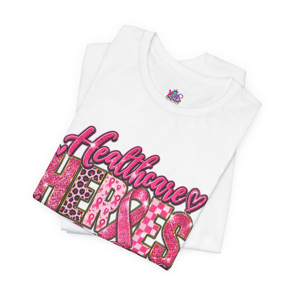 Breast Cancer Awareness Healthcare Heroes Tee — "Together We Fight" Pink Ribbon Shirt