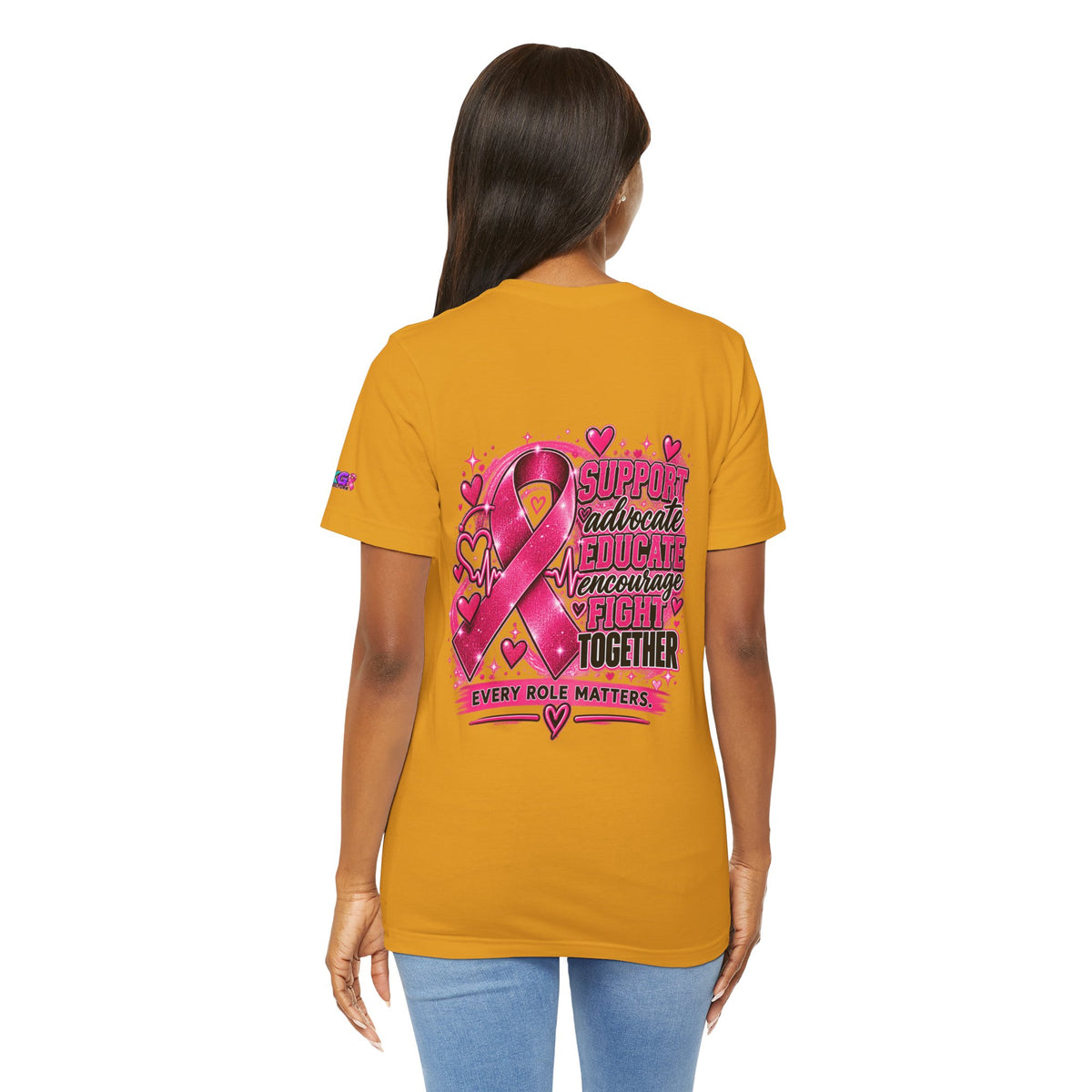 Breast Cancer Awareness Tee — "Healthcare Heroes Wear Pink" Support Ribbon Shirt