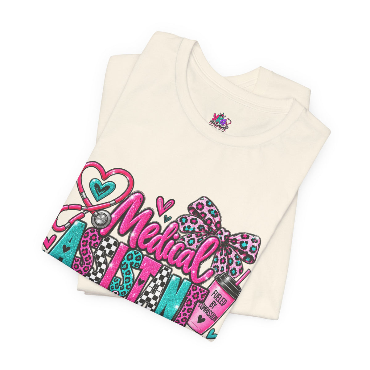 Medical Assistant Appreciation Week T‑Shirt – Cute Pink & Teal Appreciation Tee