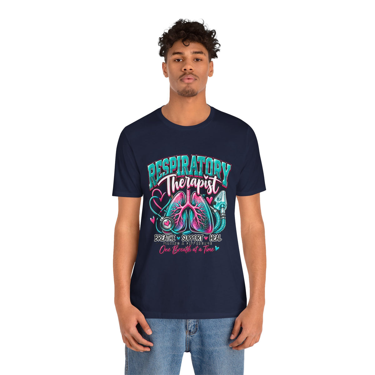 Respiratory Therapist T-Shirt – Breathe Support Heal Pulmonary Care Tee