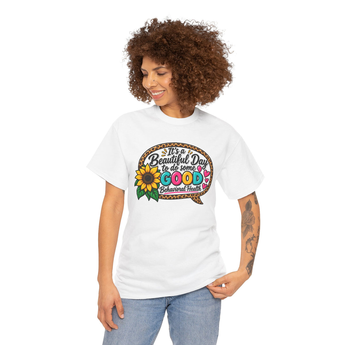 It's a Beautiful Day T‑Shirt — "Do Some Good" Floral Positive Vibes Tee