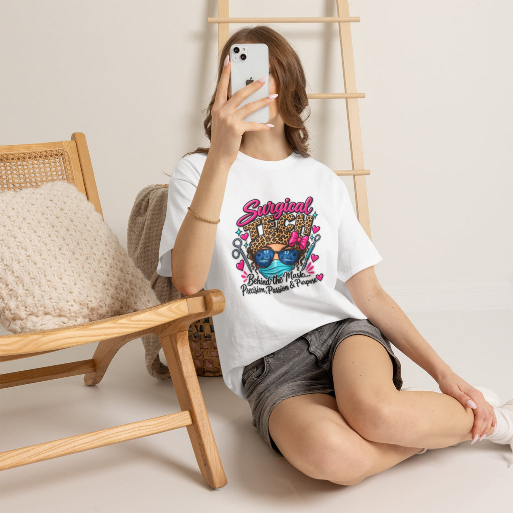 Surgical Tech T-Shirt — Behind the Mask: Precision, Passion & Purpose
