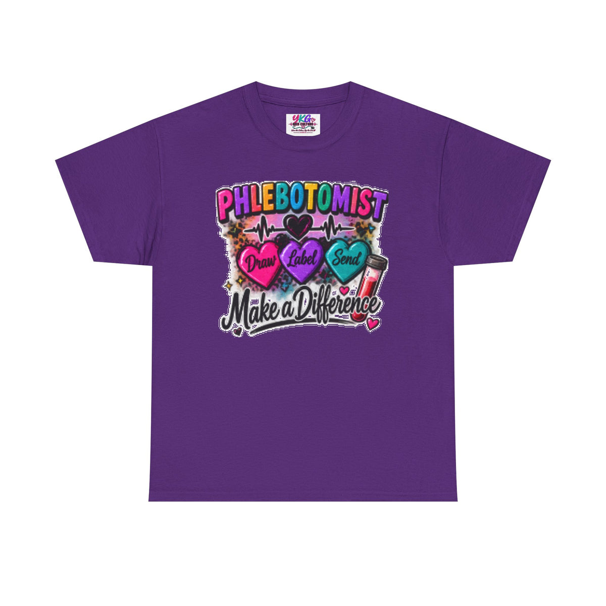 Phlebotomist Make a Difference Tee — Heartbeat & ‘Dream Love Send’ Graphic Shirt