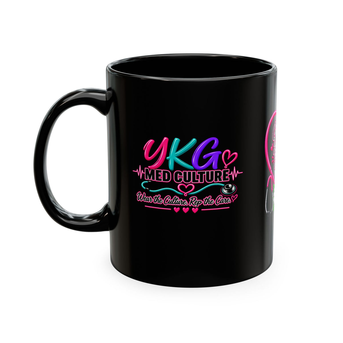 Grateful Thankful Blessed Nurse Mug — Floral Stethoscope Ceramic Coffee Cup
