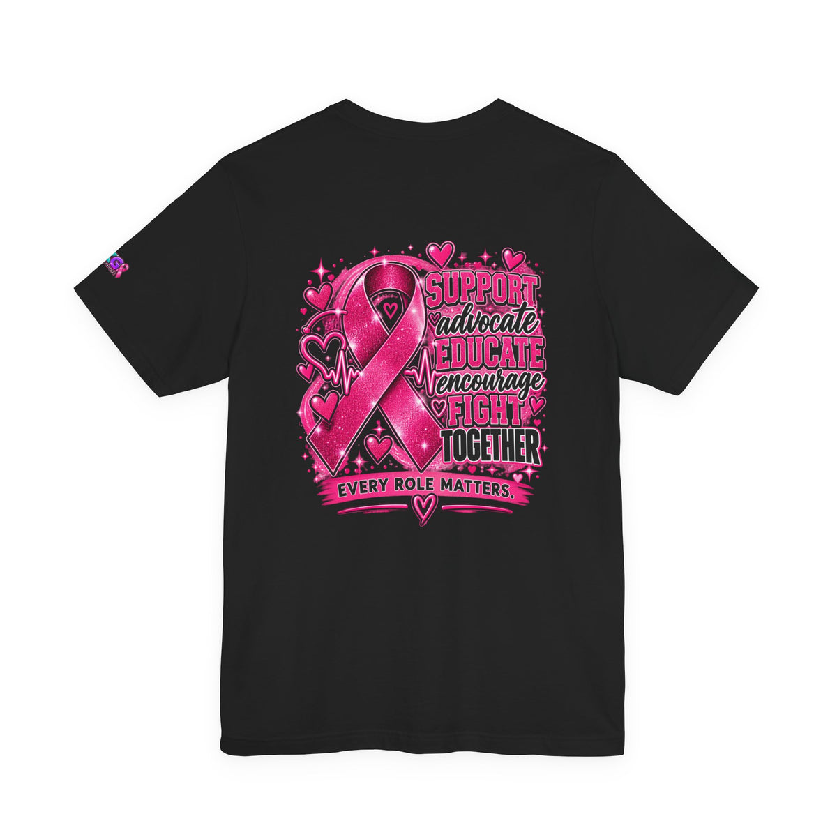 Breast Cancer Awareness Tee — "Healthcare Heroes Wear Pink" Support Ribbon Shirt