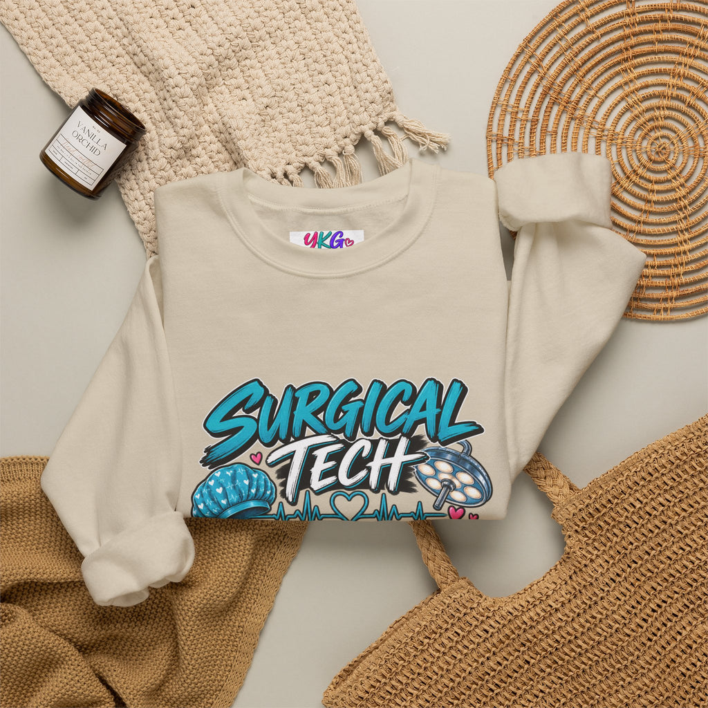 Surgical Tech Crewneck Sweatshirt – Proud Surgical Technician Graphic Sweater