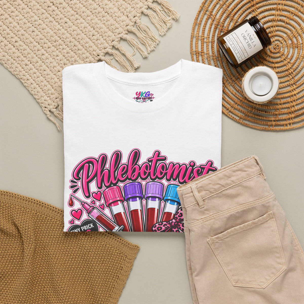 Phlebotomist Vampire T-Shirt – 'Professional Vampire but Make It Medical' Cute Medical Worker Tee
