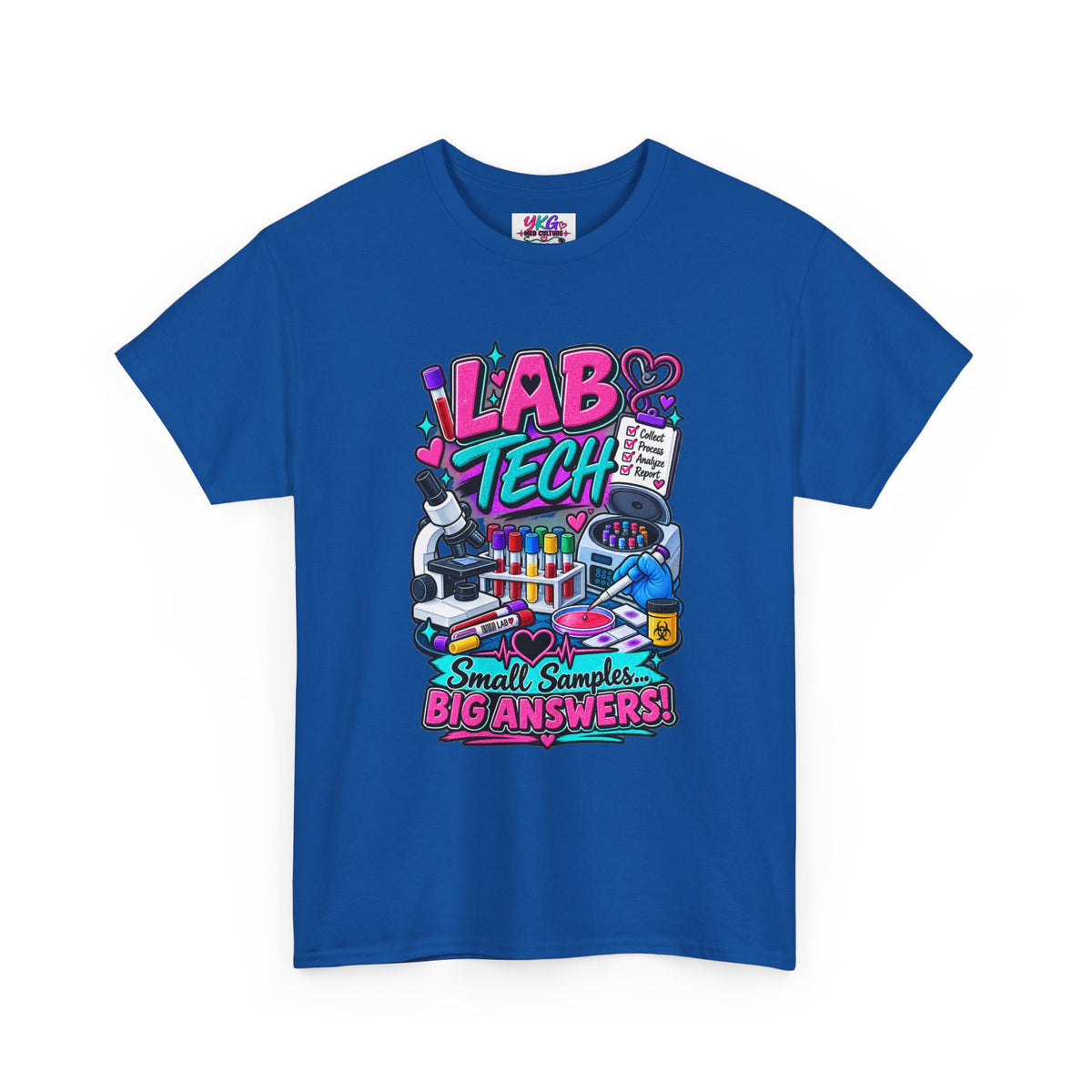 Lab Tech T-Shirt — “Lab Tech: Small Samples, Big Answers” Graphic Tee