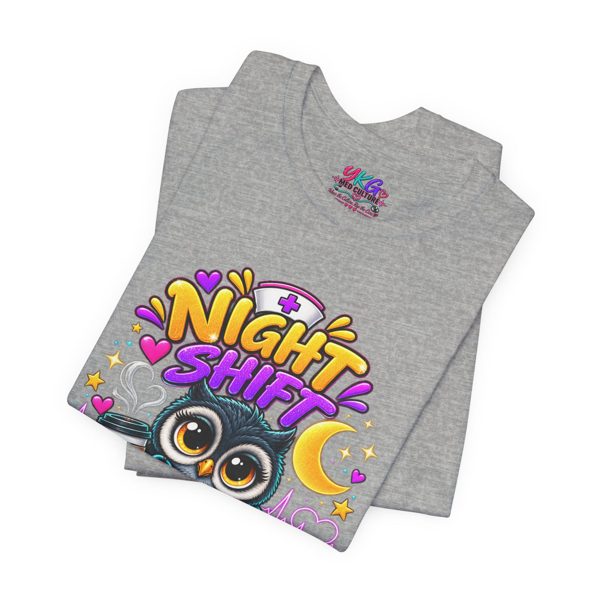 Night Shift Nurse T‑Shirt – "Night Shift: Saving Lives While Everyone Else Is Dreaming"