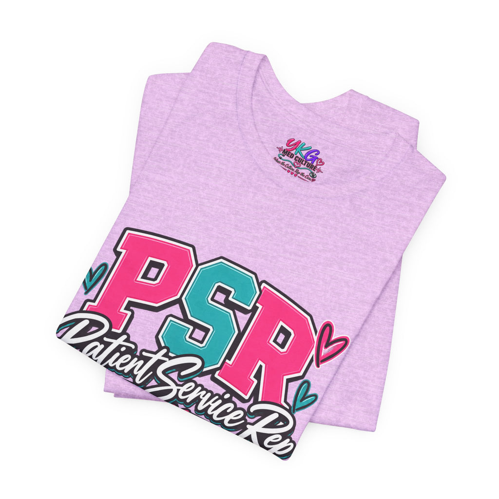 PSR Patient Service Rep T-Shirt – Cute Pink & Teal Medical Staff Tee