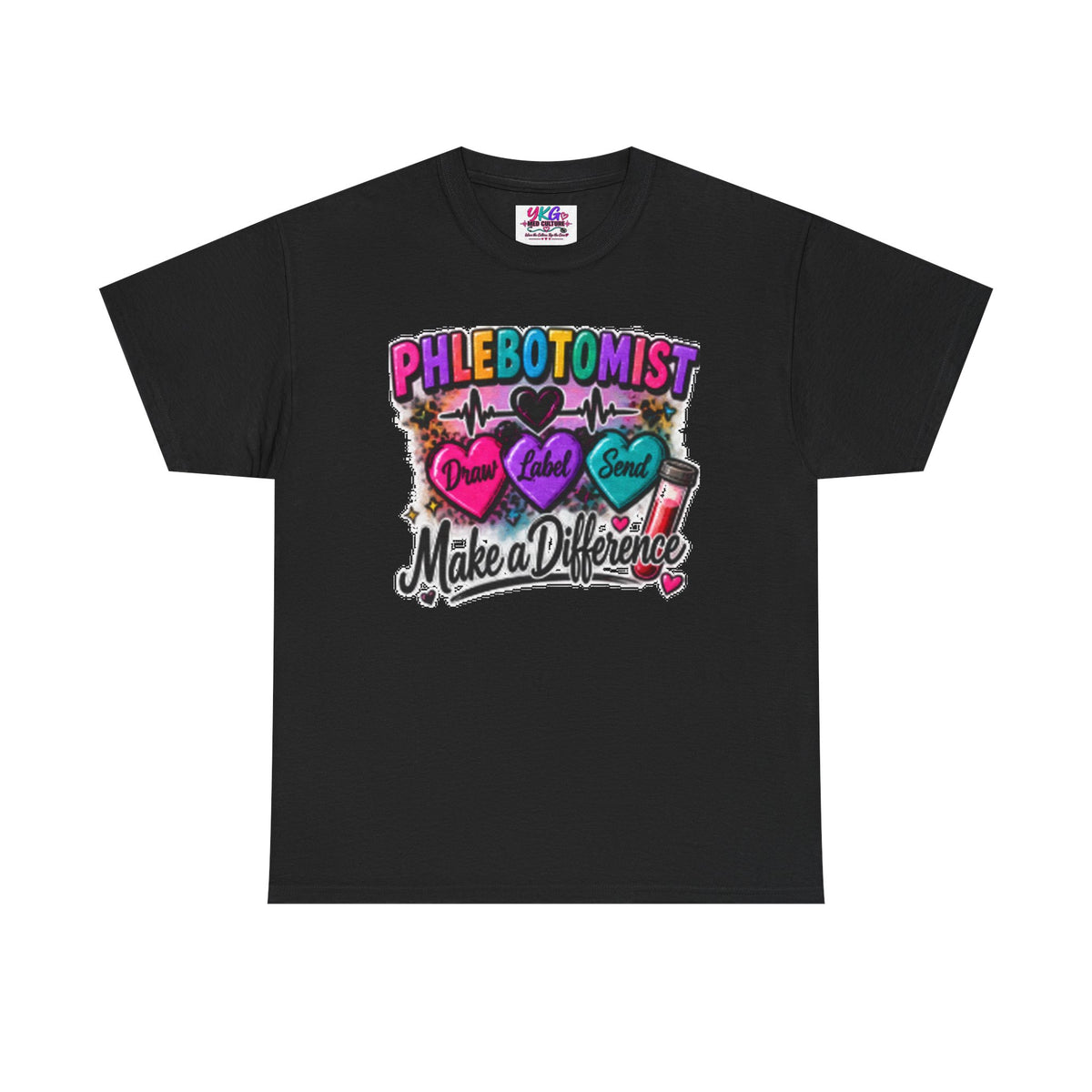 Phlebotomist Make a Difference Tee — Heartbeat & ‘Dream Love Send’ Graphic Shirt