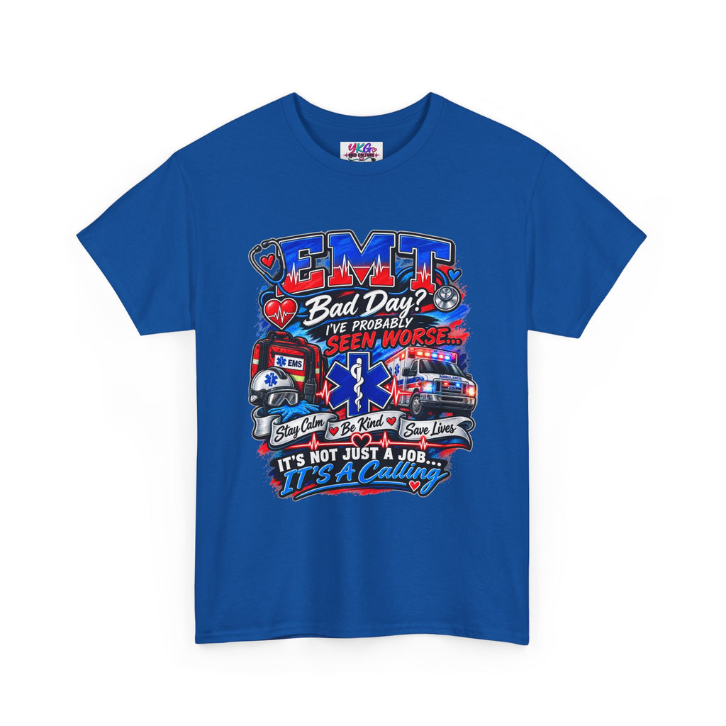 EMT Rescue Tee - "Bad Day? I've Probably Seen Worse" Paramedic Shirt