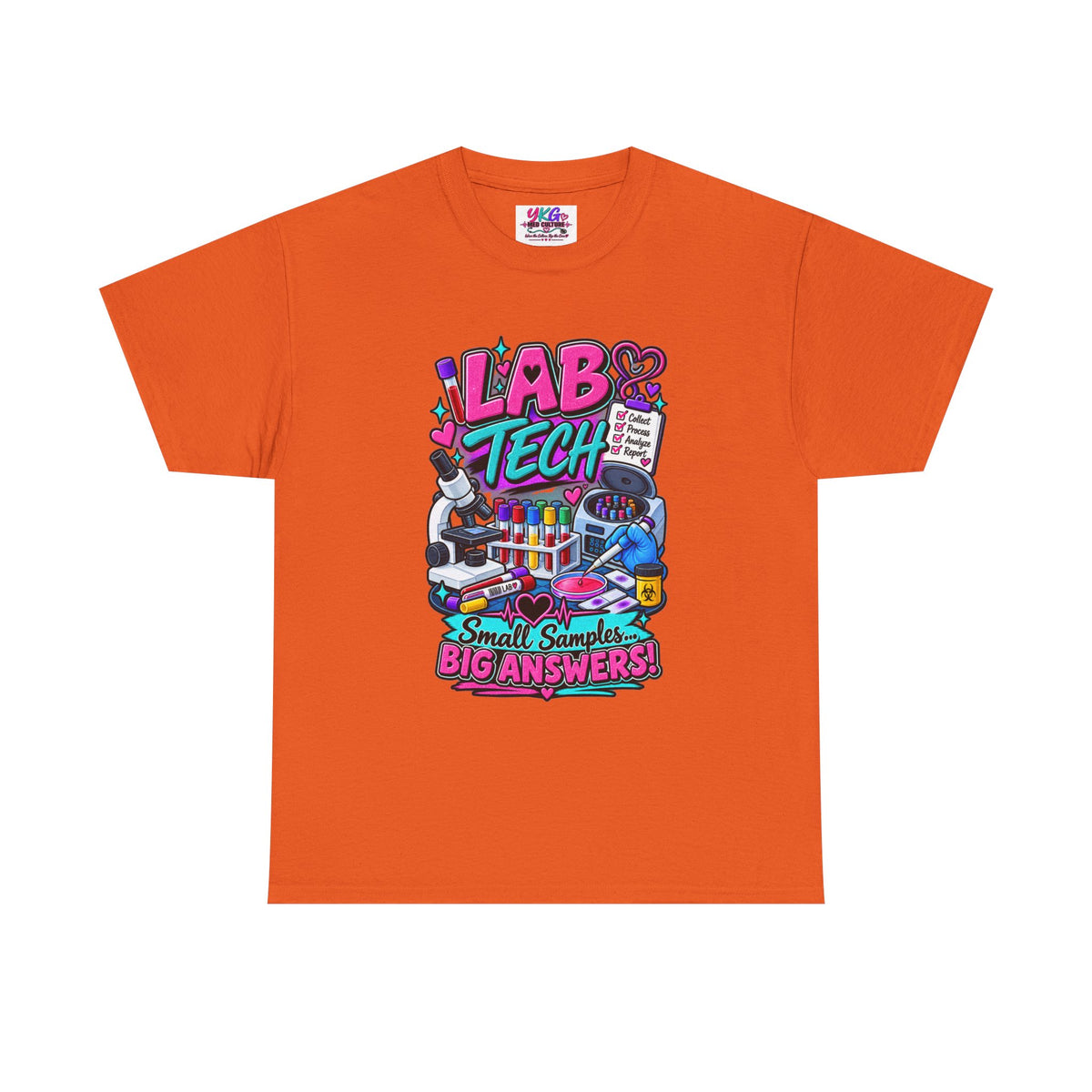 Lab Tech T-Shirt — “Lab Tech: Small Samples, Big Answers” Graphic Tee