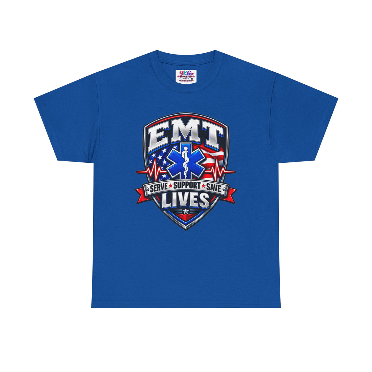 EMT Lives Tee — "Serve • Support • Save" EMS Shield Shirt