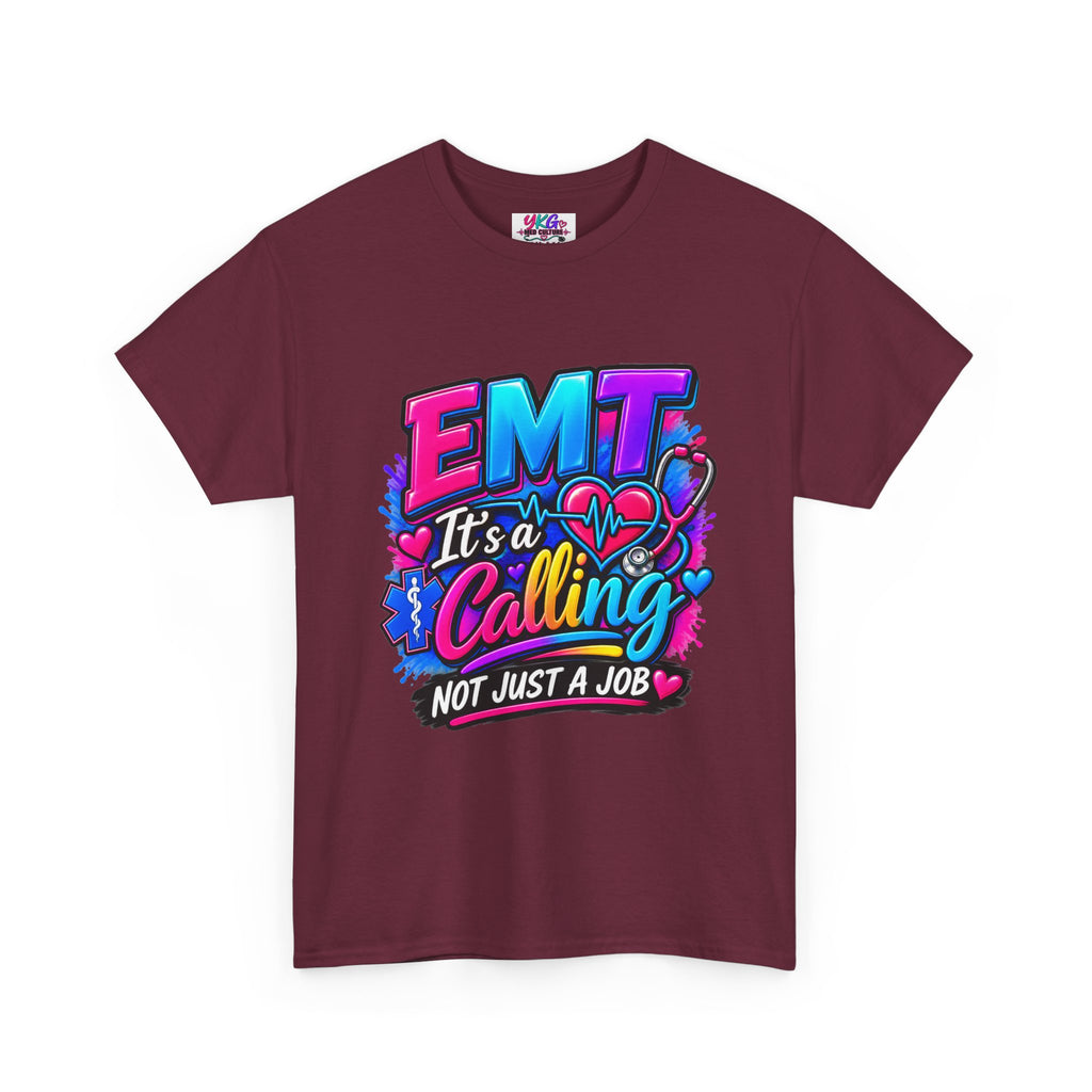 EMT T-Shirt — “It’s a Calling, Not Just a Job” Colorful EMS Tee