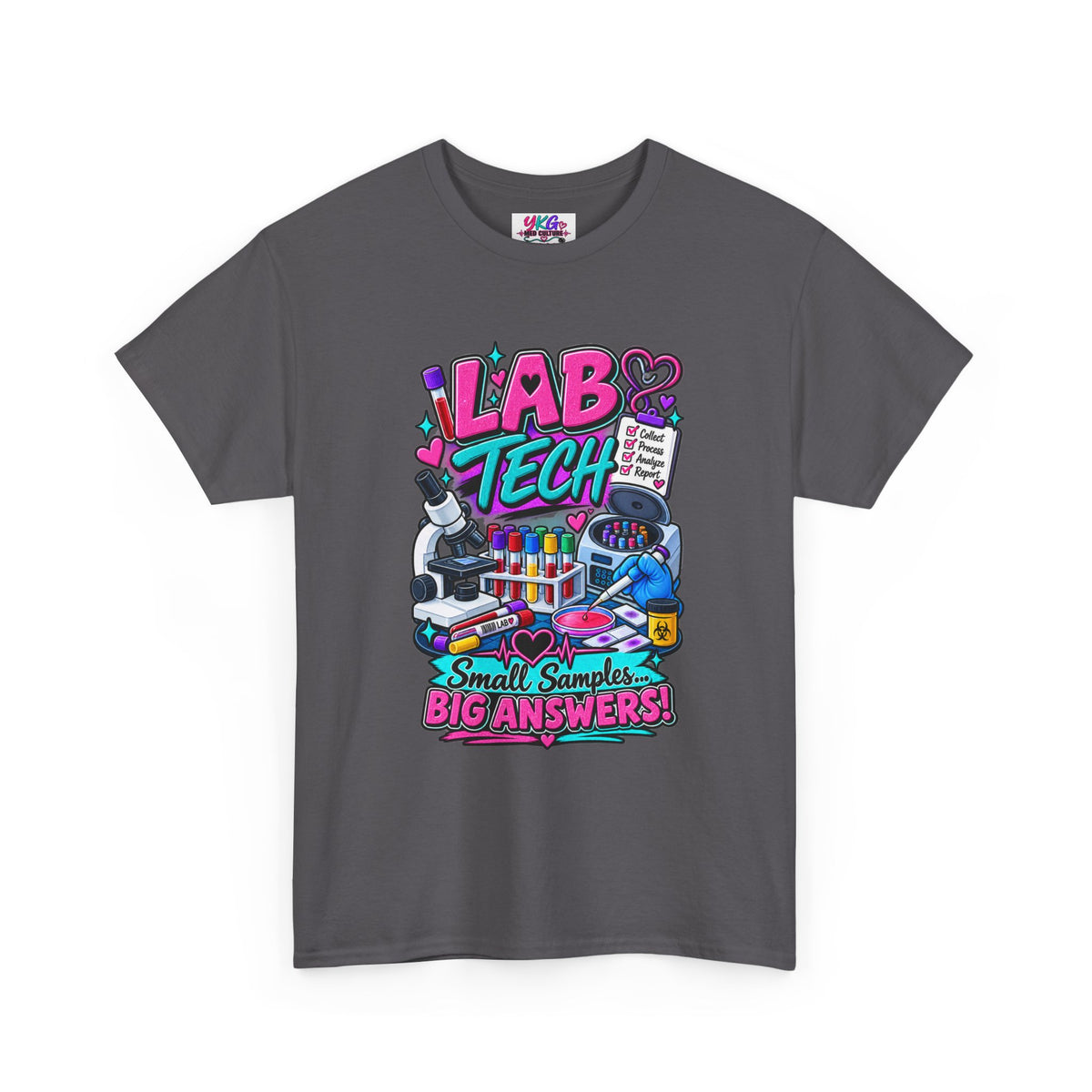 Lab Tech T-Shirt — “Lab Tech: Small Samples, Big Answers” Graphic Tee