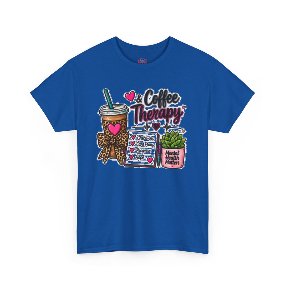 Coffee Therapy T-Shirt — Coffee, Plants & Self-Care Graphic Tee