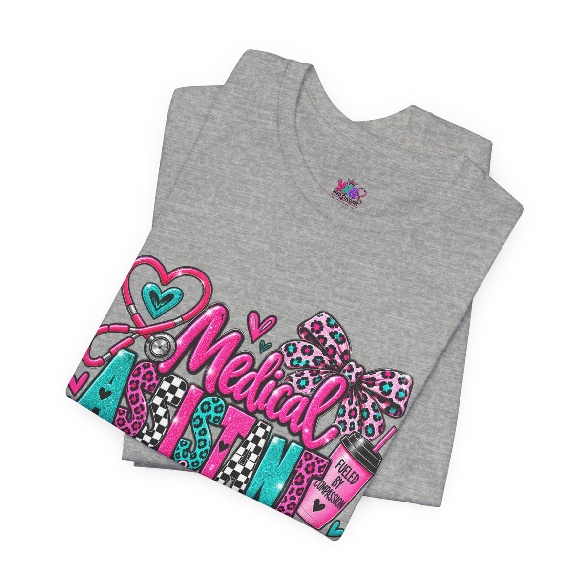 Medical Assistant Appreciation Week T‑Shirt – Cute Pink & Teal Appreciation Tee