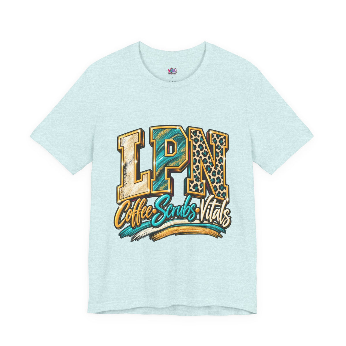 LPN Coffee Scrubs Vitals Tee — Nurse Graphic T-Shirt for Licensed Practical Nurses