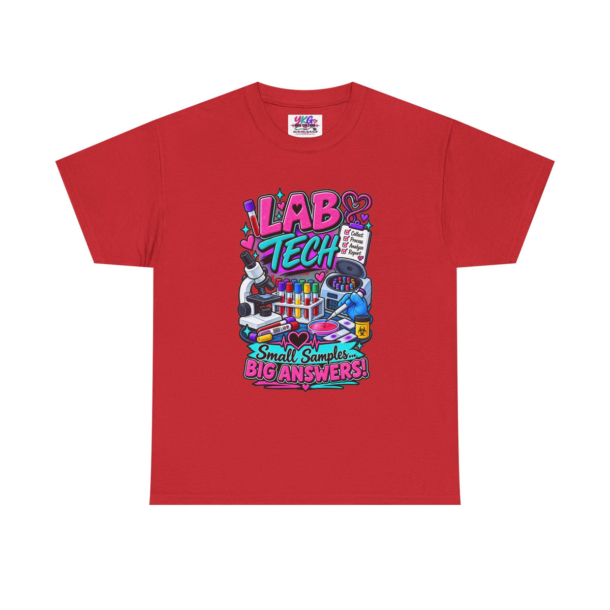 Lab Tech T-Shirt — “Lab Tech: Small Samples, Big Answers” Graphic Tee