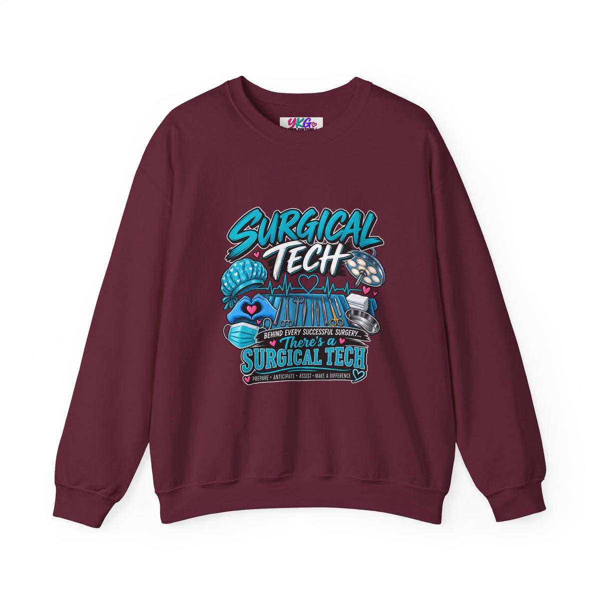Surgical Tech Crewneck Sweatshirt – Proud Surgical Technician Graphic Sweater