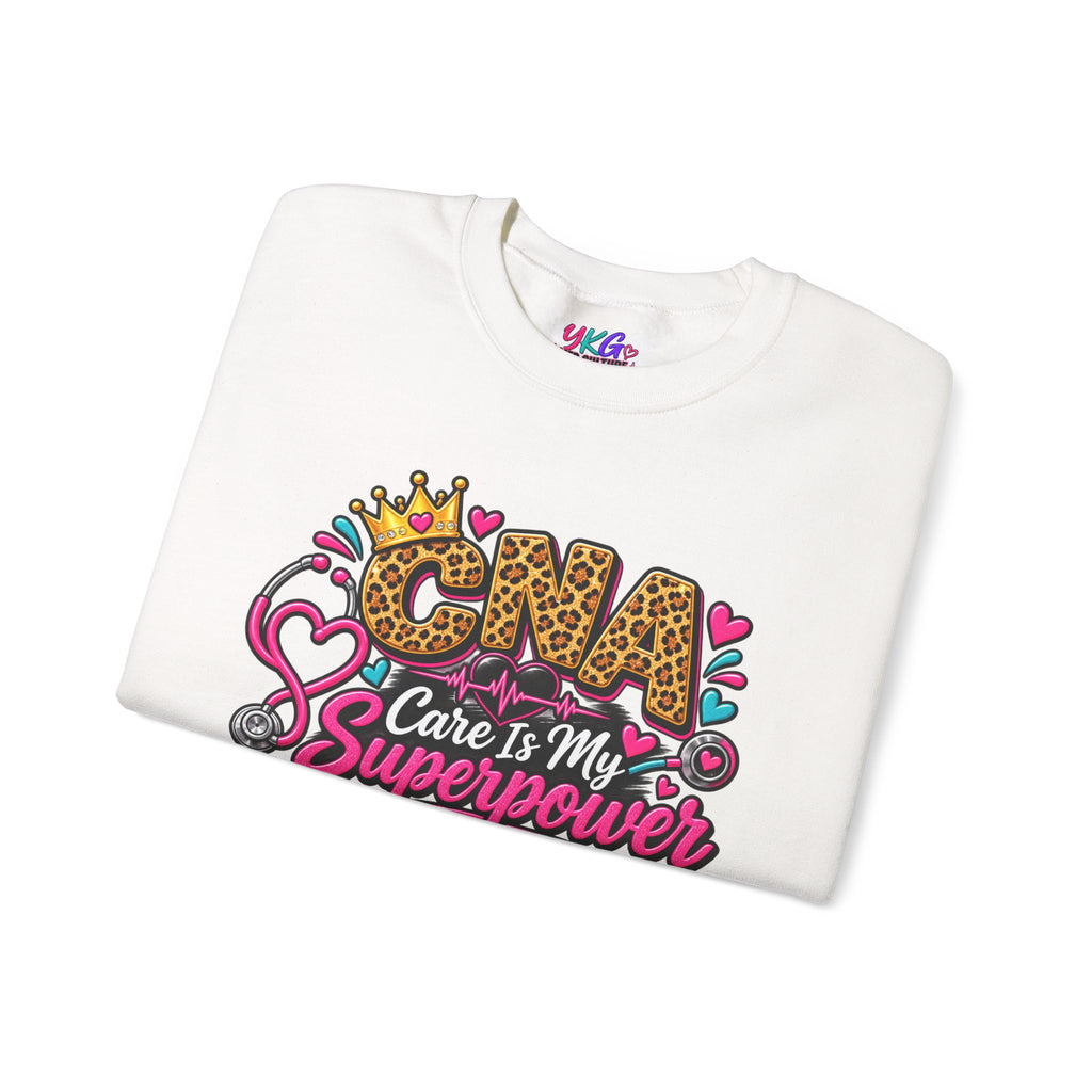 CNA Care Is My Superpower Crewneck Sweatshirt