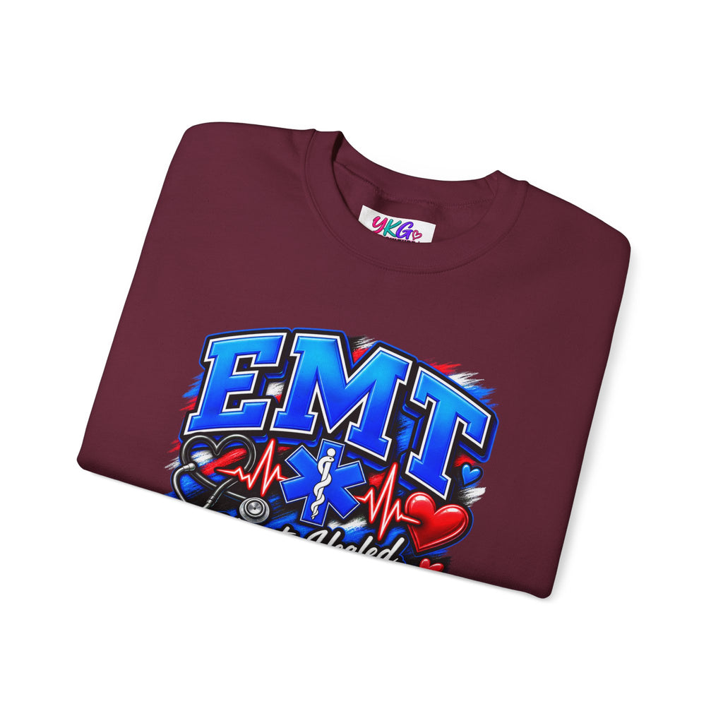 EMT Crewneck Sweatshirt — Hearts Healed, Lives Changed, Stories That Matter